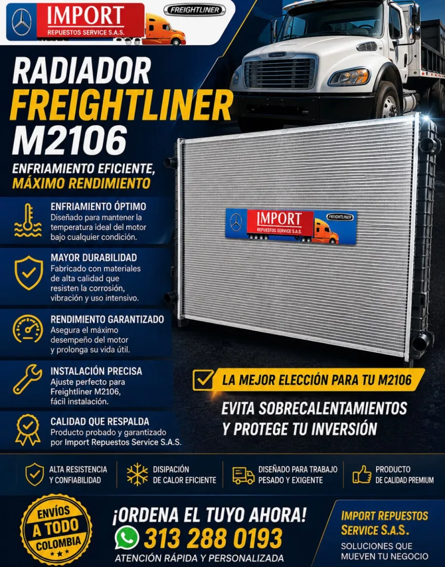 Radiador para Freightliner M2106